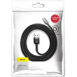 Baseus cable Cafule USB - micro USB 1,0m 2,4A gray-black