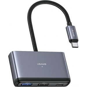 Usams 4in1 HUB 2xUSB 2.0 / USB 3.0 / USB-C USB Hub