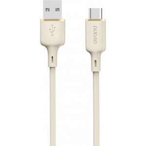 Dudao L7SC USB-A - USB-C cable 5A 1m - beige