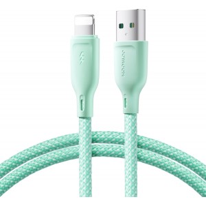 Joyroom Multi-Color Series S-A34 USB-A / Lightning 3A cable 1m - green