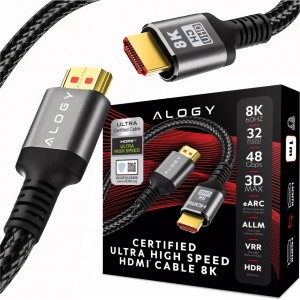 Alogy 8K 60Hz 48GBps 3m HDMI 2.1 Cable Black