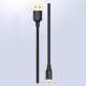 Ugreen 5 pin gold-plated USB cable - mini USB 0.25m black (US132)