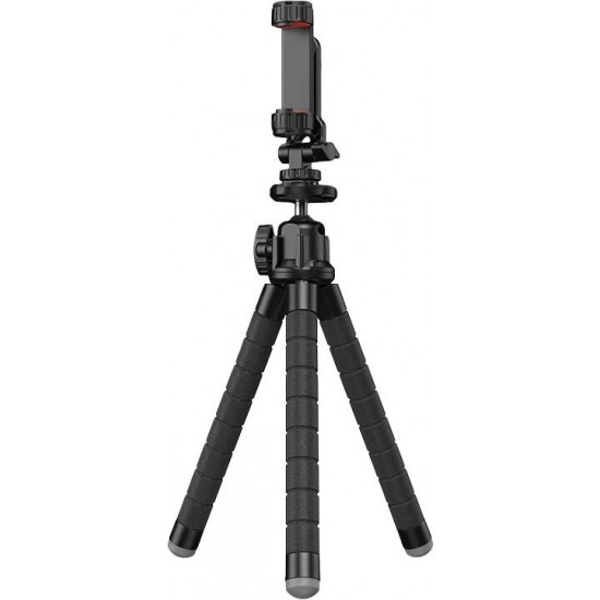 Apexel Octopus flexible tripod APEXEL APL-JJ025 with GoPro adapter (black)