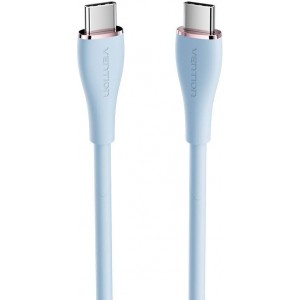 Vention USB-C 2.0 to USB-C Cable Vention TAWSF 1m , PD 100W, Blue Silicone