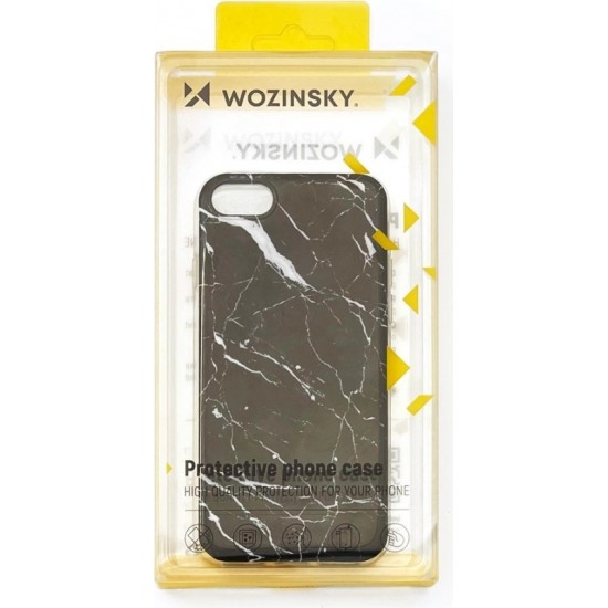 Wozinsky Marble TPU case cover for Samsung Galaxy A02s EU pink