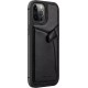 Nillkin Aoge Leather Case flexible armored case made of genuine leather with a pocket for iPhone 12 mini black