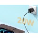 Joyroom fast wall charger USB Type C 20W Power Delivery Quick Charge 3.0 AFC black (L-P202)