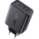 Acefast charger 2x USB Type C 40W, PPS, PD, QC 3.0, AFC, FCP black (A9 black)