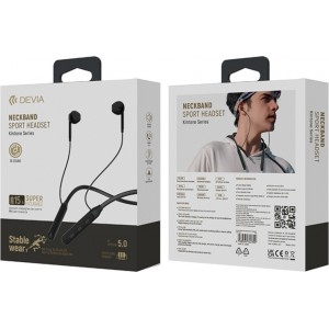 Devia Bluetooth earphones Kintone Neck black