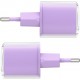 Acefast A53 PD 30W GaN USB-C charger with display - purple