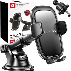 Alogy Car phone holder, window, grille, cockpit, dashboard, car, car, for 7