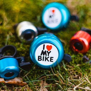 Telforceone Bike bell I love my bike silver