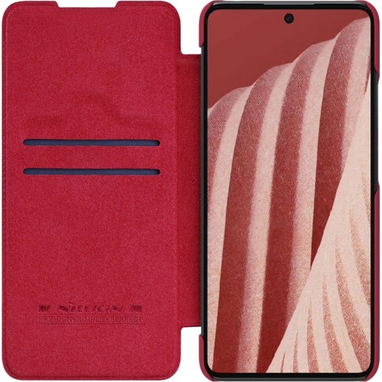 Nillkin Qin leather holster case for Samsung Galaxy A73 red