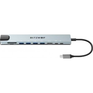 Blitzwolf Docking Station Blitzwolf BW-TH5 10in1 USB-C (silver)