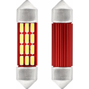 Amio LED CANBUS 4014 12SMD Festoon C5W C10W C3W 36mm White 12V/24V