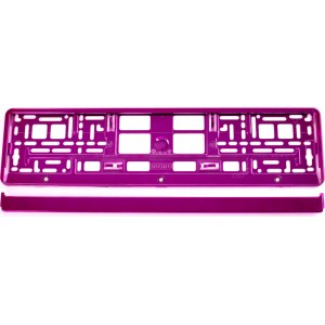 Utal License Plate Frame - Pink metalic