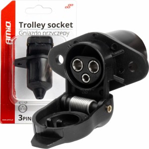 Amio Trailer socket 3 PIN weatherproof AMIO-03212