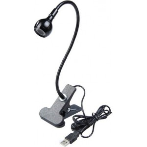 4Kom.pl USB LED desk lamp with clip Black