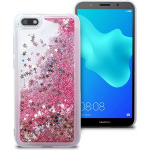 4Kom.pl Case liquid glitter Huawei Y5/ Y5 Prime 2018 pink glitter