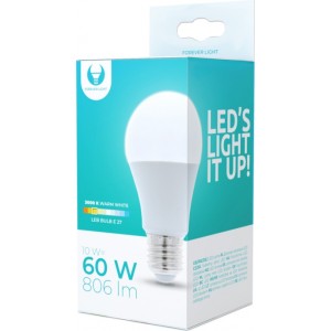 Telforceone LED bulb E27 A60 10W 230V 3000K 806lm Forever Light