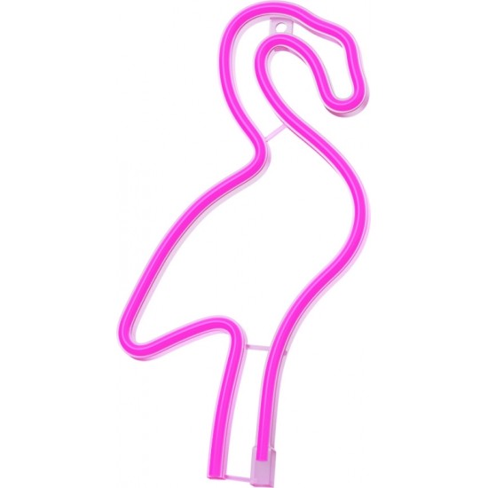 Neon LED Light Flamingo pink Bat + USB FLNE18 Forever Light