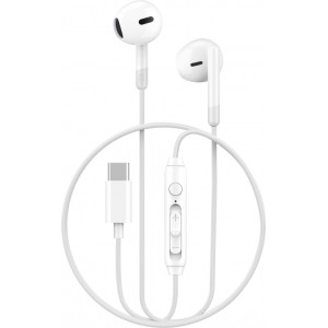 WIWU wired earphones EB314 USB-C white