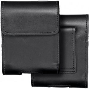 OEM ROYAL universal horizontal leather belt holster size V for SAMSUNG FLIP 1 / 2 / 3 / 4 / HUAWEI P50 Pocket / MOTOROLA RAZR 5G black