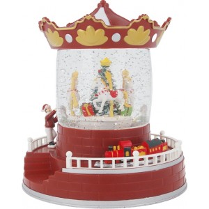 Telforceone S.a. Christmas Snow Globe Lantern CAROUSEL FLX-4 Forever Light