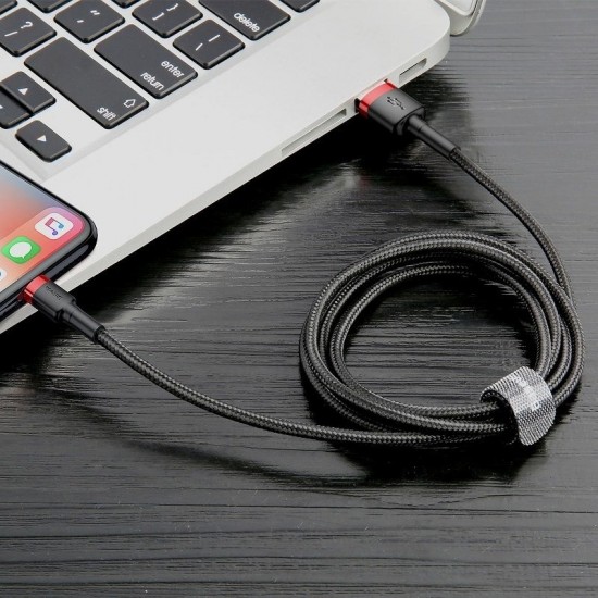 Baseus Cafule USB Lightning Cable 2.4A 1m (Red+Black)