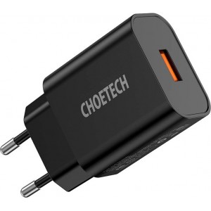 Choetech Wall Charger Choetech 18W USB-A (black)