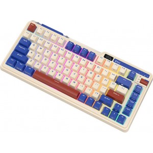 Royal Kludge Wireless mechanical keyboard Royal Kludge KZZI K75 pro RGB, Moment Switch (retro blue)