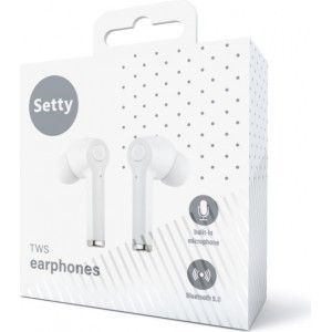 Telforceone S.a. Setty Bluetooth earphones TWS with a charging case ECA-01 white