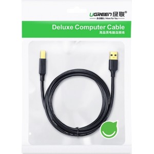 Ugreen USB Type B Printer Cable (Male) - USB 2.0 (Male) 480 Mbps 1 m Black (US135 20846)