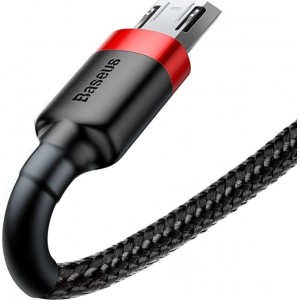 Baseus Cafule Cable CAMKLF-C91 USB-A / micro USB 1.5A 2 m - black and red