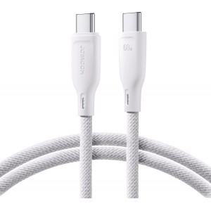 Joyroom Multi-Color Series S-A34 USB-C / USB-C PD 60W 1m Cable - White