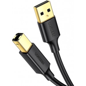 Ugreen USB Type B Printer Cable (Male) - USB 2.0 (Male) 480 Mbps 1 m Black (US135 20846)