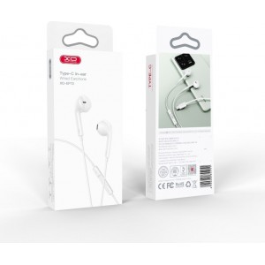 XO wired earphones EP72 USB-C white