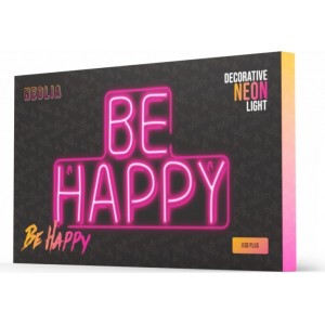 Neon PLEXI LED BE HAPPY pink NNE10 Neolia