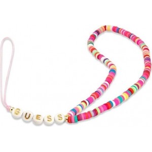 Guess pendant GUSTGMPP Phone Strap multicolor pink/multicolor pink Heishi Beads