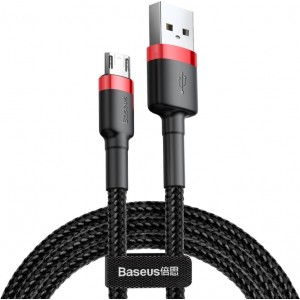 Baseus Cafule Cable CAMKLF-C91 USB-A / micro USB 1.5A 2 m - black and red