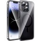 Hoco Case Compatible with MagSafe AS3 for Apple iPhone 15 Plus Black Transparent