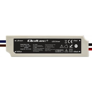 Qoltec LED Driver IP67 75W | 12V | 6.25A | Waterproof | White