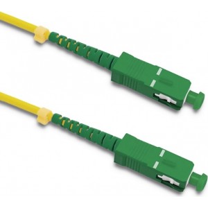 Qoltec Patchcord fiber optic SC/APC - SC/APC | Singlemode | 9/125 | G652D | Simplex | 0.5m