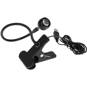 4Kom.pl USB LED desk lamp with clip Black