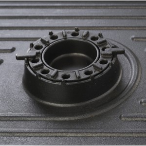 Meva Grill grate for a gas camping stove with a CAST IRON burner function