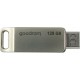 Goodram Flash Drive 128GB USB 3.2 Gen 1 USB / USB C OTG ODA3 Goodram - Silver