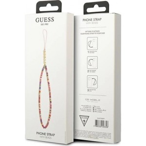 Guess pendant GUSTGMPP Phone Strap multicolor pink/multicolor pink Heishi Beads