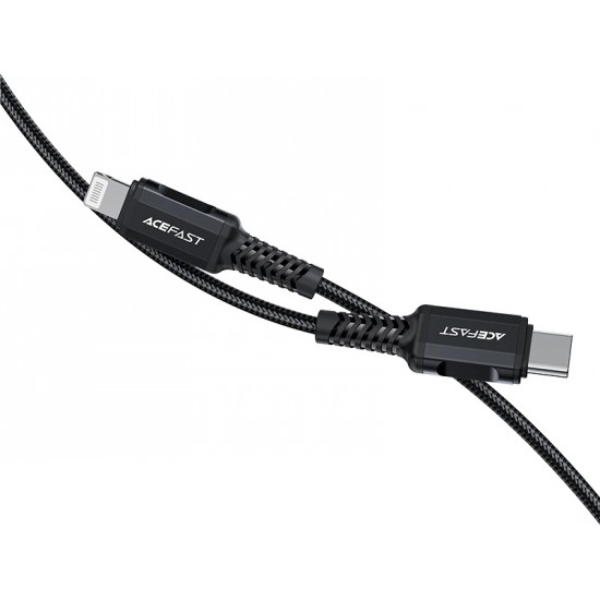 Acefast C4-01 Lightning - USB-C PD cable 30W 3A 480Mb/s 1.8m - black