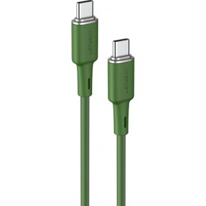 Acefast C2-03-CC USB-C - USB-C PD QC cable 60W 3A 480Mb/s 1.2m - green