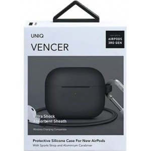 Uniq case Vencer AirPods 3 gen. Silicone grey/charcoal dark grey